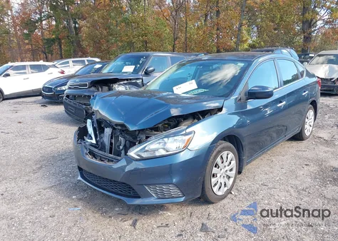2016 Nissan Sentra Sv из США, поврежденный, VIN 3N1AB7AP3GY287100